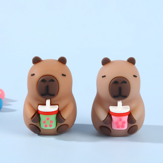 Kapibara-style eraser with minimal dust generation