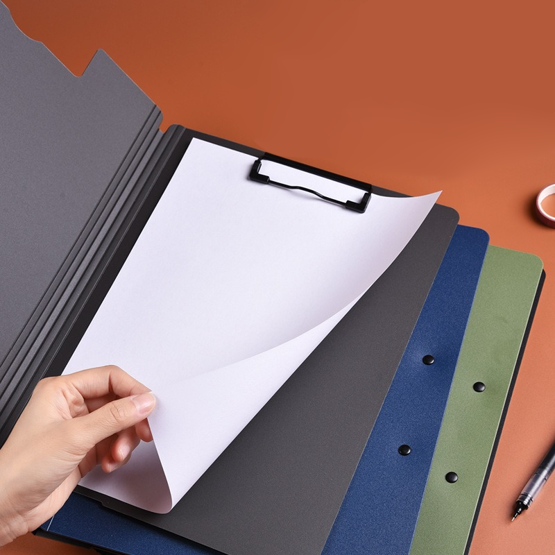 Double-sided flip-style office A4 document organizer, student writing clip, book clip, foam clip.
