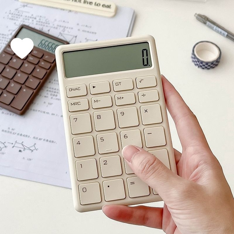 Minimalist Calculator, 12-digit Portable Calculator for Office Use, Exams, Daily Life, Finance, and Accounting