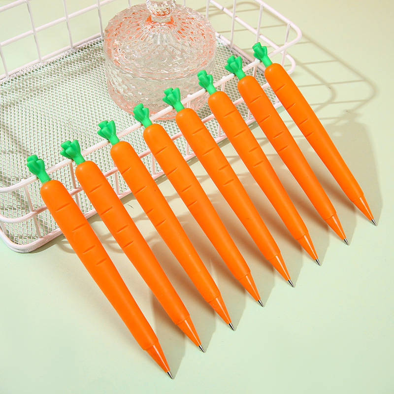 Simulated carrot-shaped mechanical pencil