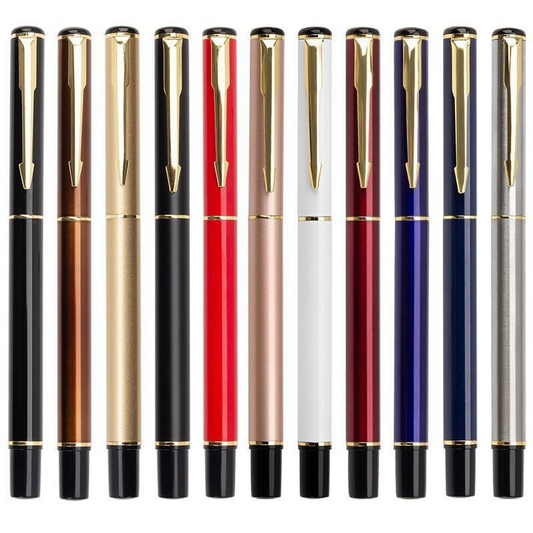 Multicolor business office metal fountain pen for practicing calligraphy