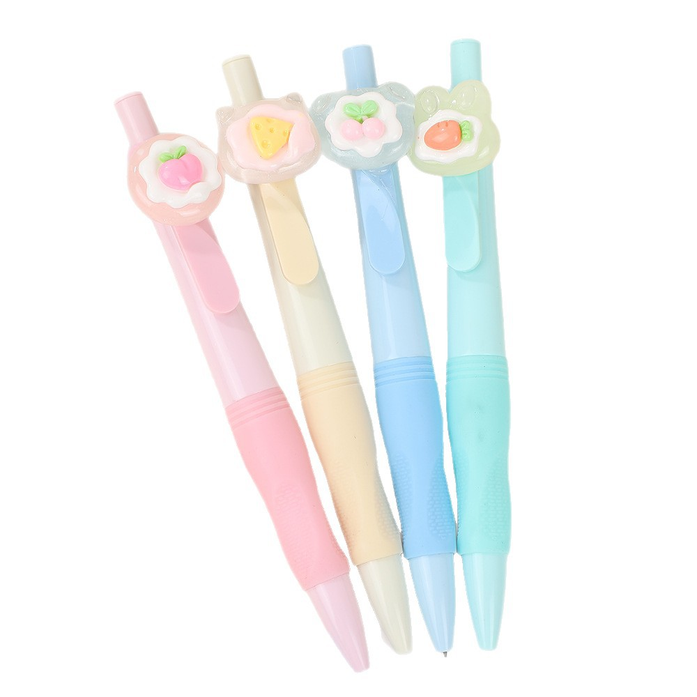 Fruit-themed cartoon mechanical pencil, 2.0mm retractable pencil – a stationery item perfect for writing.