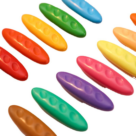 Dongdong crayons – children can draw without getting their hands dirty, using peanut-shaped crayons.