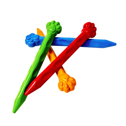 Cat's-claw plastic crayons that don't dirty your hands