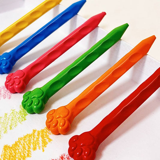Cat's-claw plastic crayons that don't dirty your hands