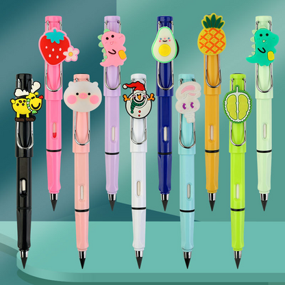 Cute cartoon pencils are not easy to break and do not need to be sharpened; they are HB pencils.