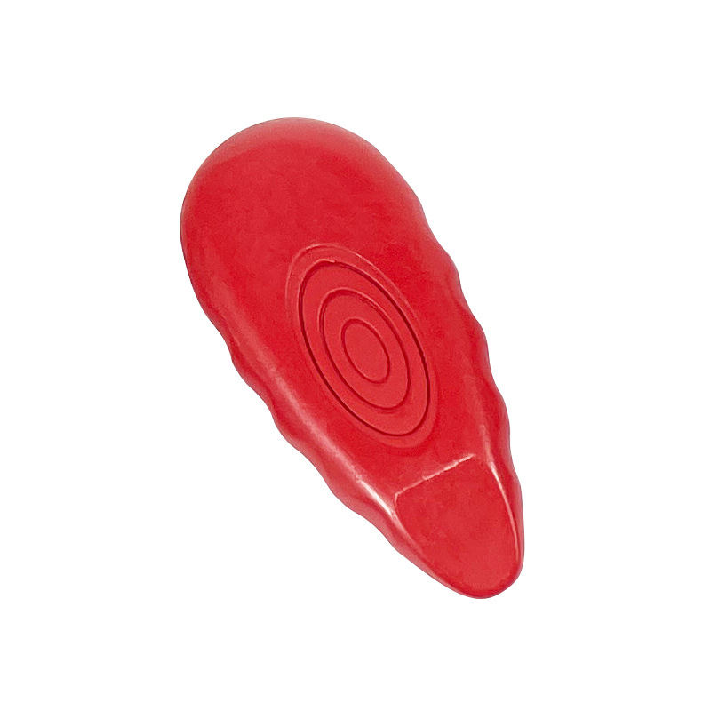 Waterdrop-shaped plastic crayons that don't stick to your hands and come in peanut shapes.
