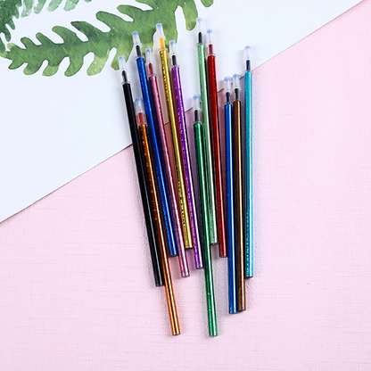 Candy-colored, extended needle tube, replaceable cartridge; 0.5-meter long cartridge.