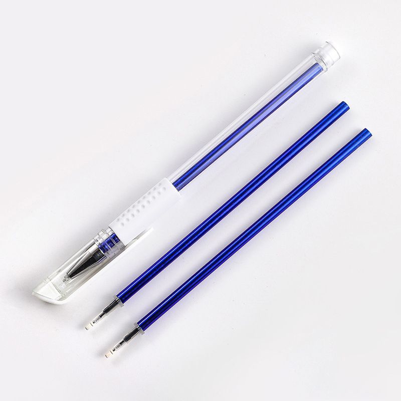 Colored pen refills: white, rose red, pink, purple; gel pens.