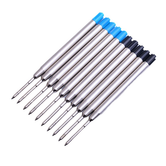 Metal pen refills, metal ballpoint pen refills