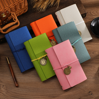 Creative bandage-style notebook, a vintage style notebook – the perfect gift for students or as a journal.