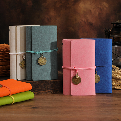 Creative bandage-style notebook, a vintage style notebook – the perfect gift for students or as a journal.