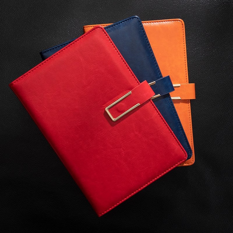 Smooth-sided notebook, office meeting record book, elegant and high-quality diary for college students