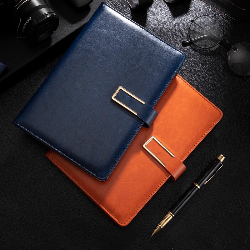 Smooth-sided notebook, office meeting record book, elegant and high-quality diary for college students