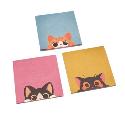 Unique-shaped sticky notes turned into cute animal-themed sticky tabs