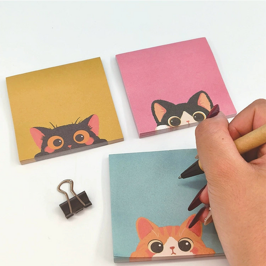 Unique-shaped sticky notes turned into cute animal-themed sticky tabs