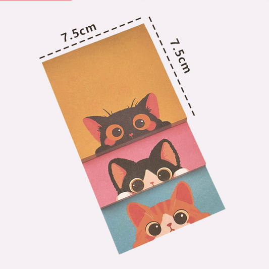 Unique-shaped sticky notes turned into cute animal-themed sticky tabs