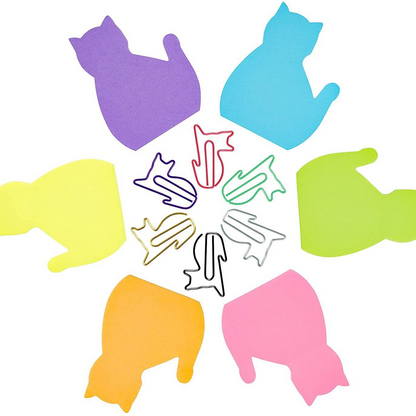 Stickery with cartoon cat design