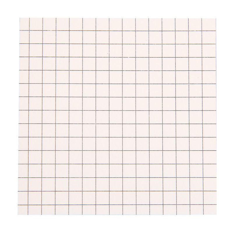 Creative sticky note pad with removable, adhesive grid-style notes and sticky note paper