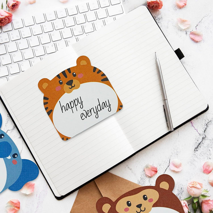 Cartoon animals, cute and adorable creatures, alien-themed sticky notes – a creative and innovative notebook for sticky notes.