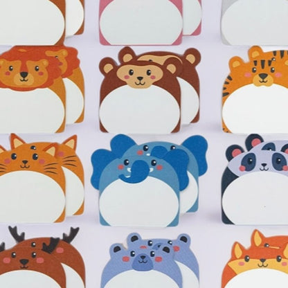 Cartoon animals, cute and adorable creatures, alien-themed sticky notes – a creative and innovative notebook for sticky notes.