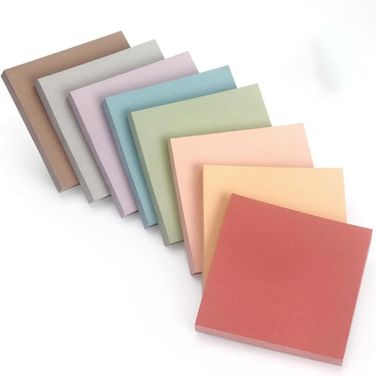 Retro Morandi color-themed notepad and sticky notes