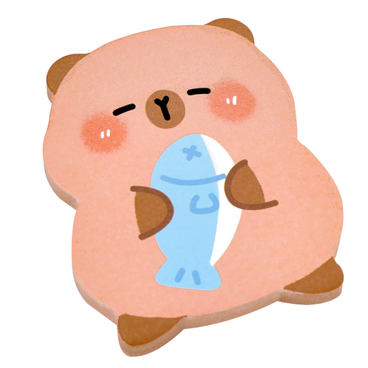 Kapibara-shaped sticky notes