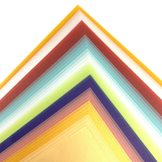 Colored sulfuric acid cardboard, colored tracing and drawing transfer paper, translucent butter paper, colored sulfuric acid paper