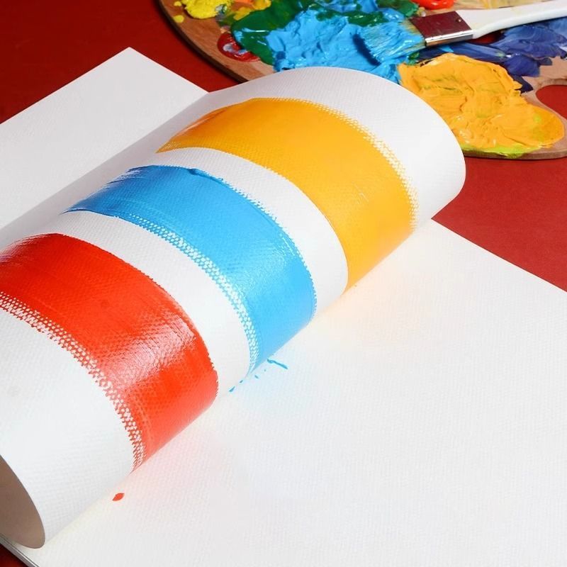 8K gouache paper, 4K thickened sketch paper, 16K watercolor paper, 8K special drawing paper for mark-making, and 8K children's art paper for students to use in painting.