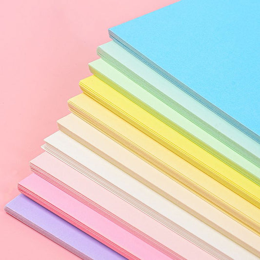 Macaron cardboard, 4K green colored paper, 8K large sheets of cardboard, plain white cardboard