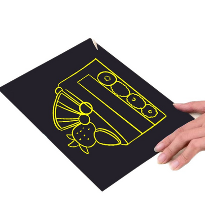 A4 monochromatic scratch paper, children's handicraft paper, 16K/8K pure-color scratch paper, monochromatic graffiti sheets