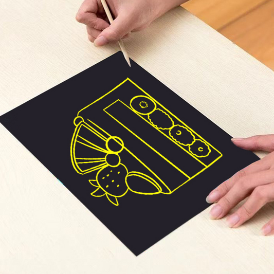 A4 monochromatic scratch paper, children's handicraft paper, 16K/8K pure-color scratch paper, monochromatic graffiti sheets