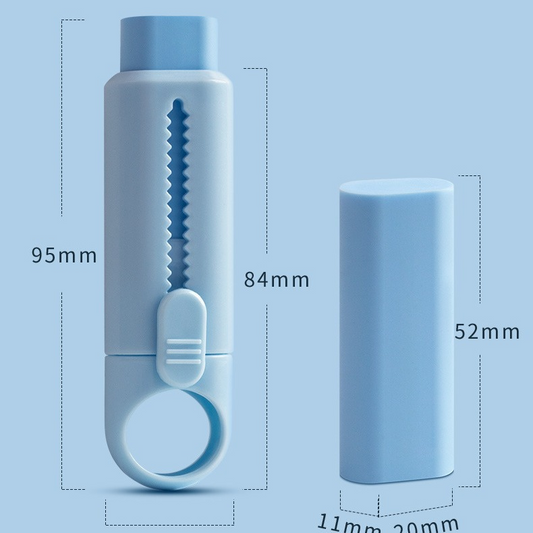 Ultra-clean, traceless, and residue-free; retractable eraser