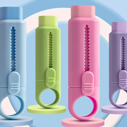 Ultra-clean, traceless, and residue-free; retractable eraser