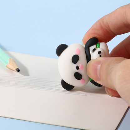 Panda-shaped, clean, non-toxic and dust-free eraser