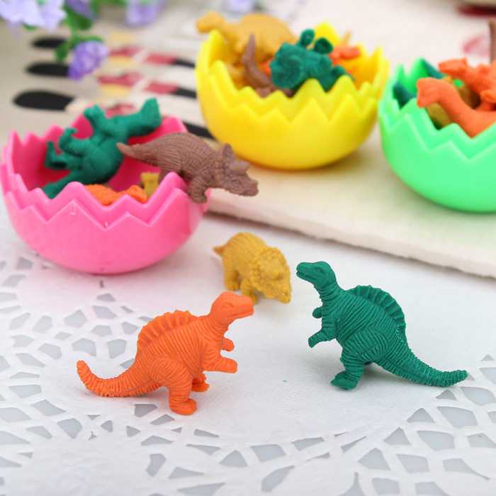 Dinosaur egg-shaped cartoon eraser