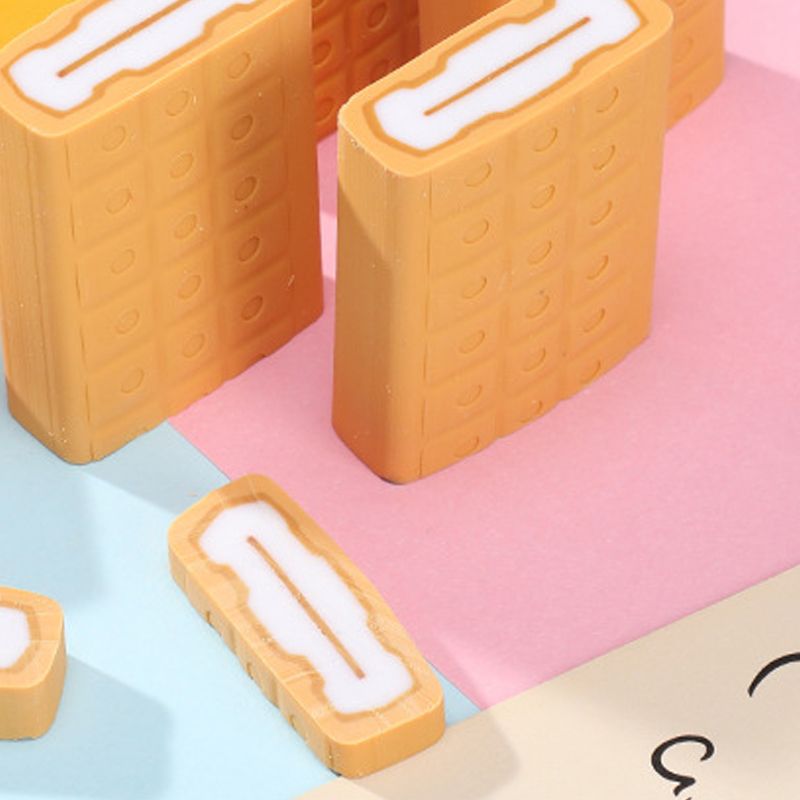 Simulated eraser, chocolate eraser, cookie eraser