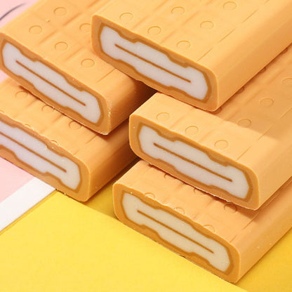 Simulated eraser, chocolate eraser, cookie eraser
