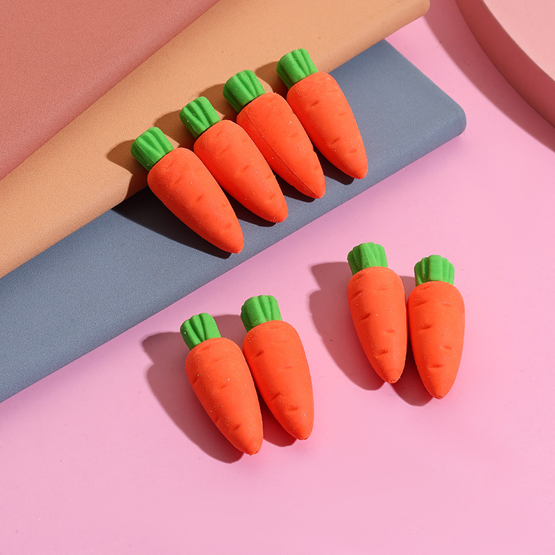 Carrot-shaped eraser remover