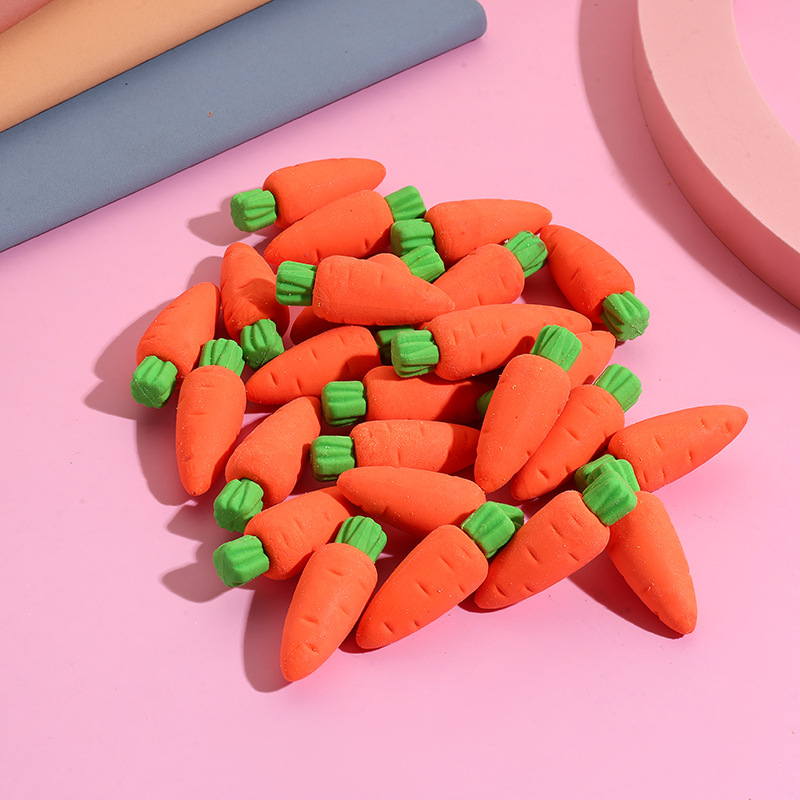 Carrot-shaped eraser remover