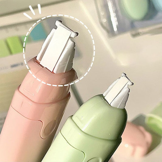 Cat-claw-shaped correction tape – anti-drop, smooth to use, cute in design, and large-capacity; a simple and practical eraser/tape combination.