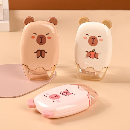 Kapibara correction tape – large capacity, stylish design, and excellent appearance.
