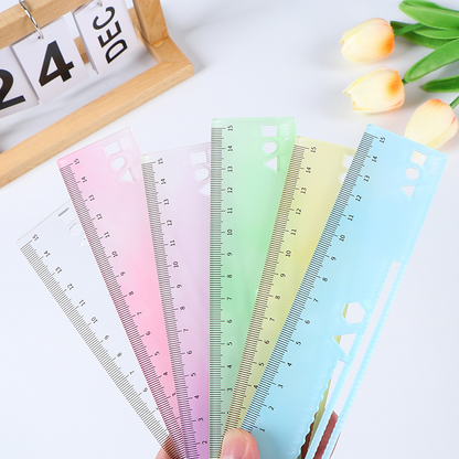 Acrylic rulers for drawing, measuring, and use as school supplies – ideal tools for students.