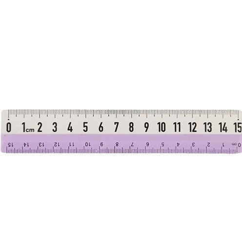 15-cm transparent ruler for wave measurement and drawing purposes