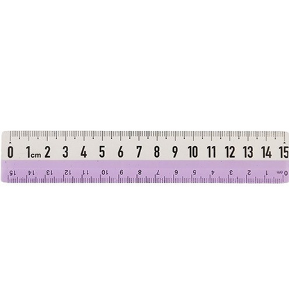 15-cm transparent ruler for wave measurement and drawing purposes