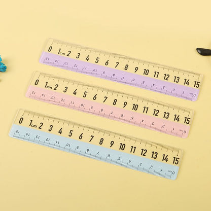 15-cm transparent ruler for wave measurement and drawing purposes