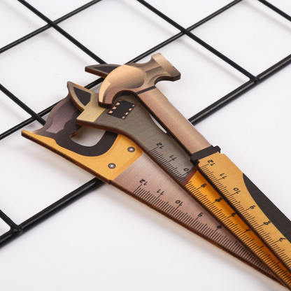Wooden tools such as wooden rulers and hammers come in practical designs, also available as drawing rulers.