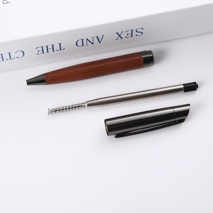 Business wooden pen, high-quality rosewood metal pen, ballpoint pen