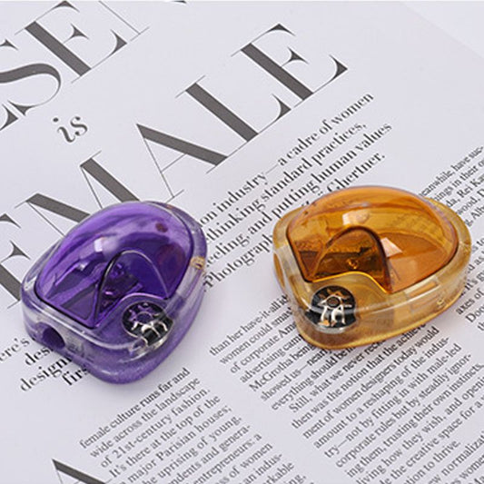 Glue-dropping technique pencil sharpener – small, colorful, single-hole, classic pencil holder