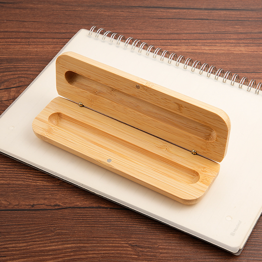 Maple wood ballpoint pen case, color-blocked folding single-pen flip case, solid wood pen case.